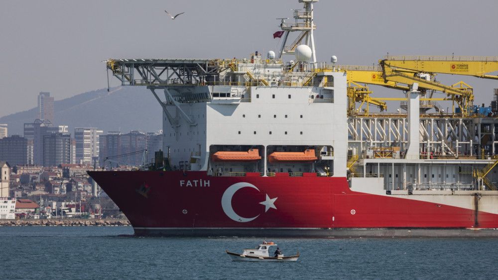 Turkish petrol tanker in the sea for import export eCommerce.