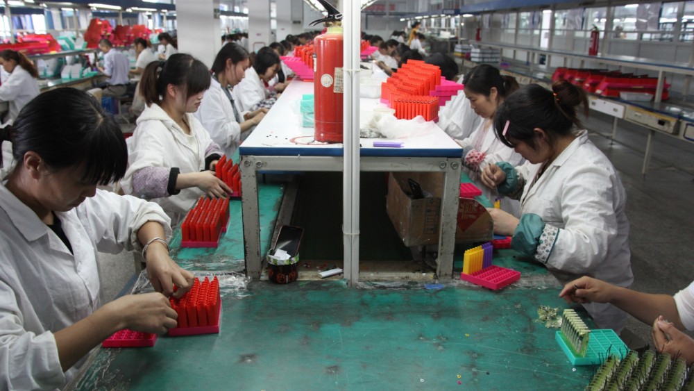 Chinese factory workers